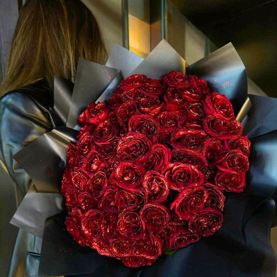 Glitter Rose Bouquet